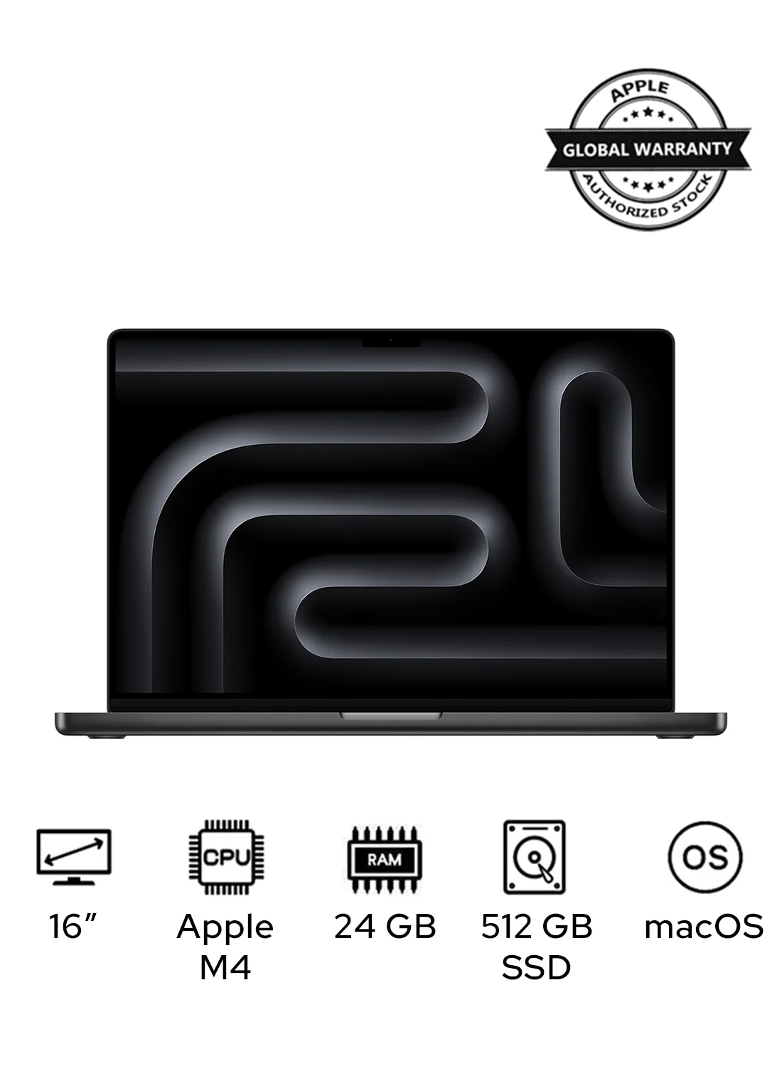 Premium Smart Professional Laptop 16-Inch Liquid Retina Display, 14-Core CPU 20-Core GPU, 24GB RAM, 512GB SSD, macOS (Space Black) sjir4