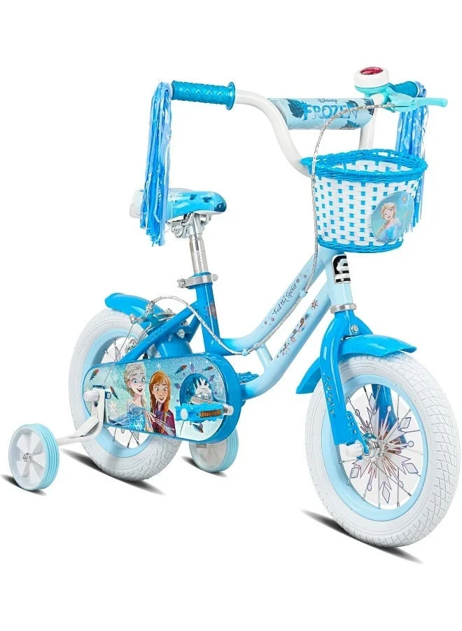 Spartan Winter Frost Girls Bike with Training Wheels and Basket (Light Blue, 12-Inch) up4qu
