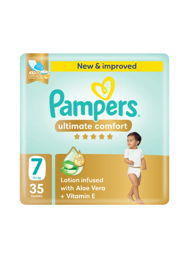 Premium Comfort Baby Diapers (Size 7, 15+kg, 35 Count) lgh6c