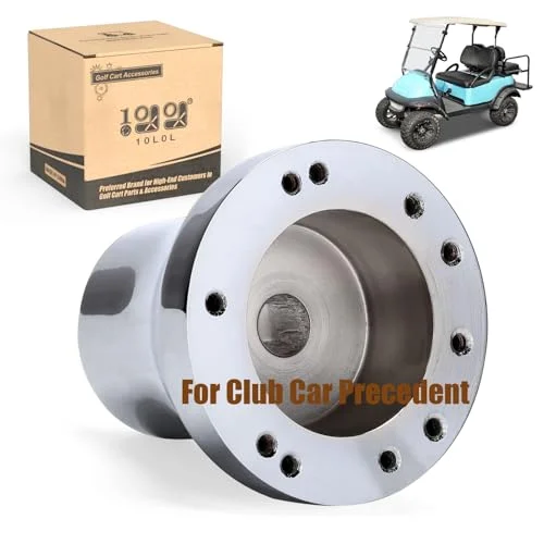 10L0L Golf Cart Steering Wheel Adapter Hub for Precedent Tempo Onward Models (Silver, 5-6 Hole Pattern) djhkt