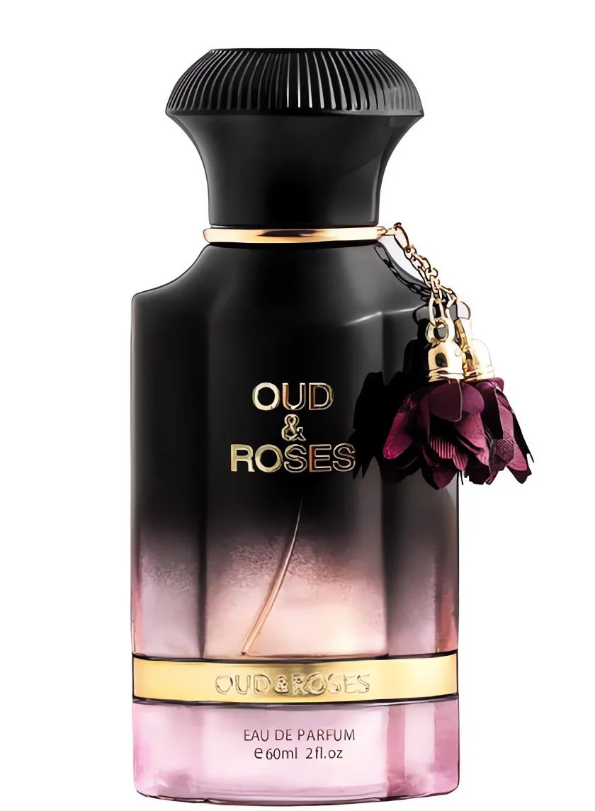 Ahmed Al Maghribi Oud And Roses Extrait de Parfum Premium Fragrance for Men and Women (60 mL) zyddn