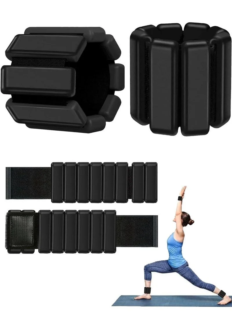 GZYIZHOU Wearable Wrist and Ankle Weights for Fitness and Yoga (Adjustable, 450g Each) 8c6i9