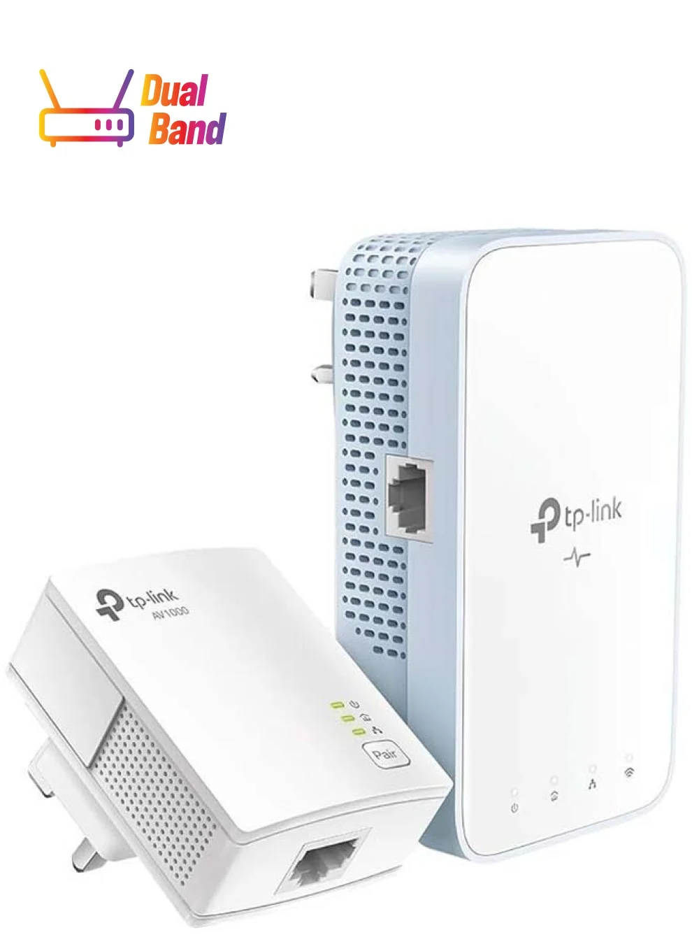Premium Gigabit Powerline Wi-Fi Extender Kit, High-Speed Broadband Booster, 300m Range Over Electrical Wiring, Plug-and-Play Setup (White, 1 Kit) yk2v3