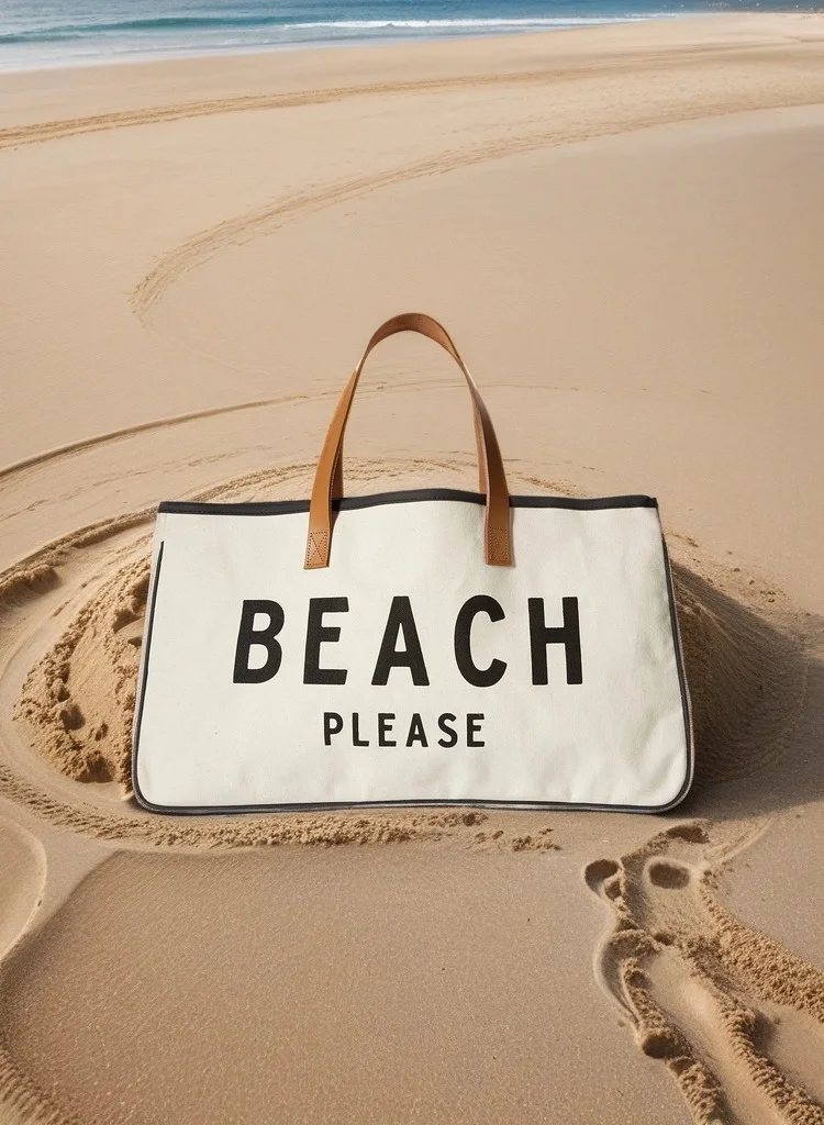Skycare Waterproof Beach Tote Bag for Women, Large Sandproof Swim Pool Bag (45cm x 35cm x 15cm) zy1du