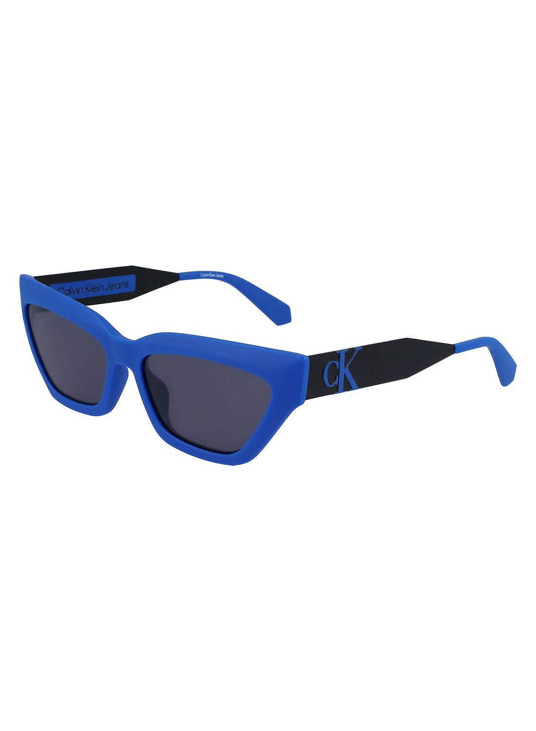 Premium Bio-Injected Cat Eye Sunglasses for Women (Blue, 57-16 mm) zw40x
