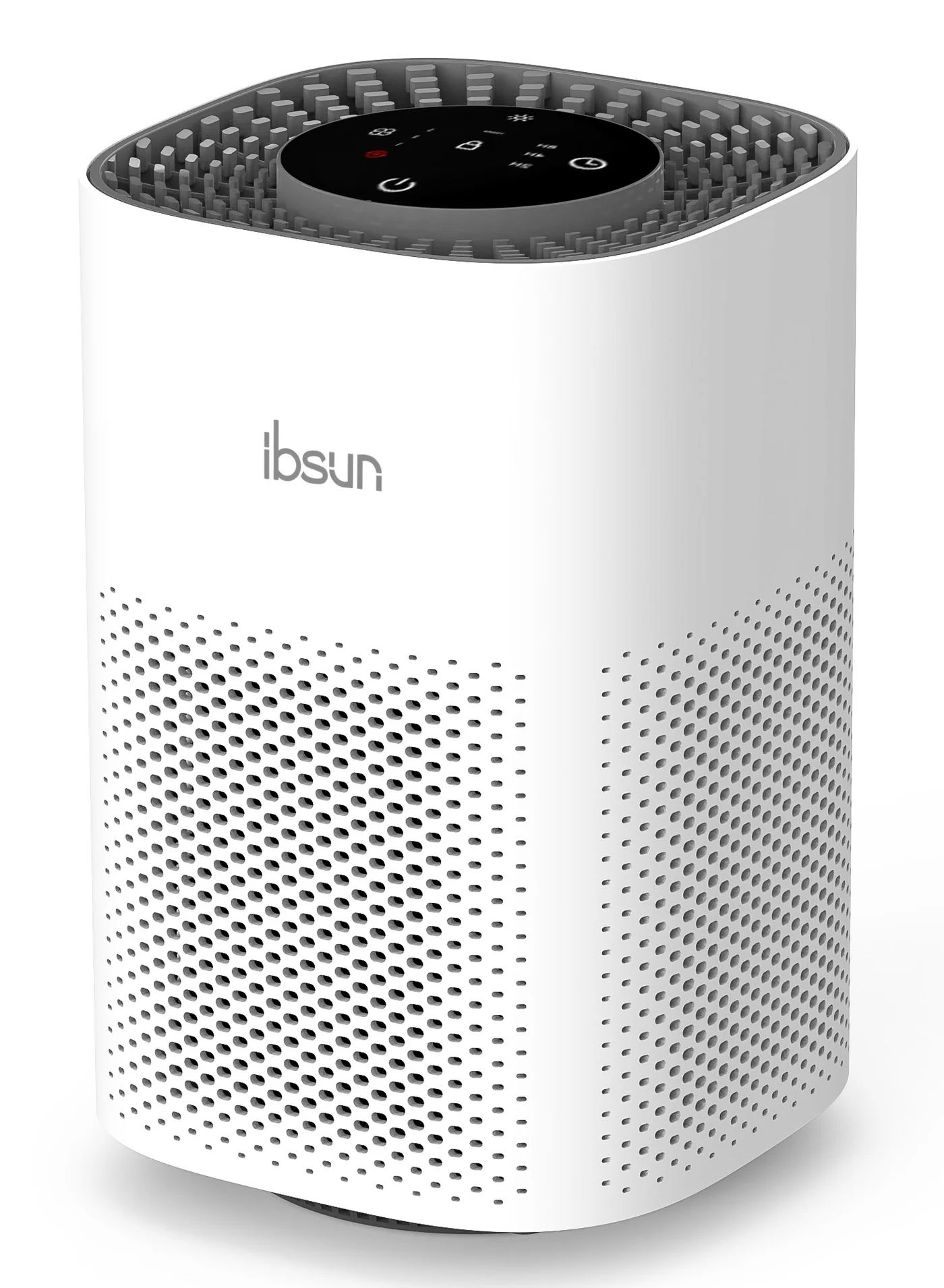 Ibsun Compact Air Purifier with H13 True HEPA Filter, 360-Degree Intake, Quiet Operation for Bedrooms (White, 20 m2) 8cp6q