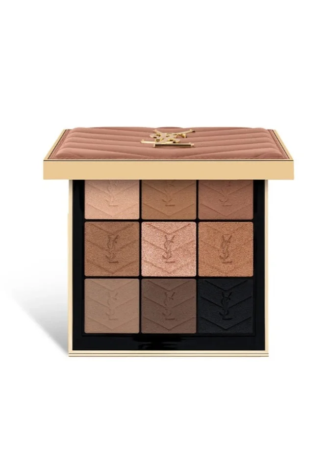 Premium Couture 9-Color Eyeshadow Palette Highly Pigmented Matte and Shimmer Makeup Set (Nude, 17.5g) basl2