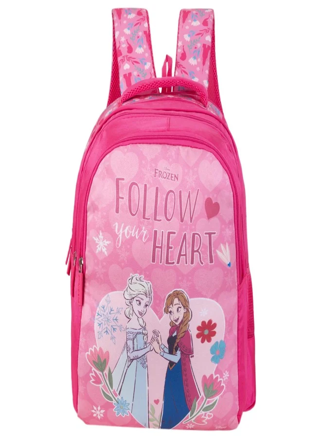 STRIDERS Cartoon Princess School Backpack Lightweight Durable School Bag for Girls (Pink, 45 cm) xriz7