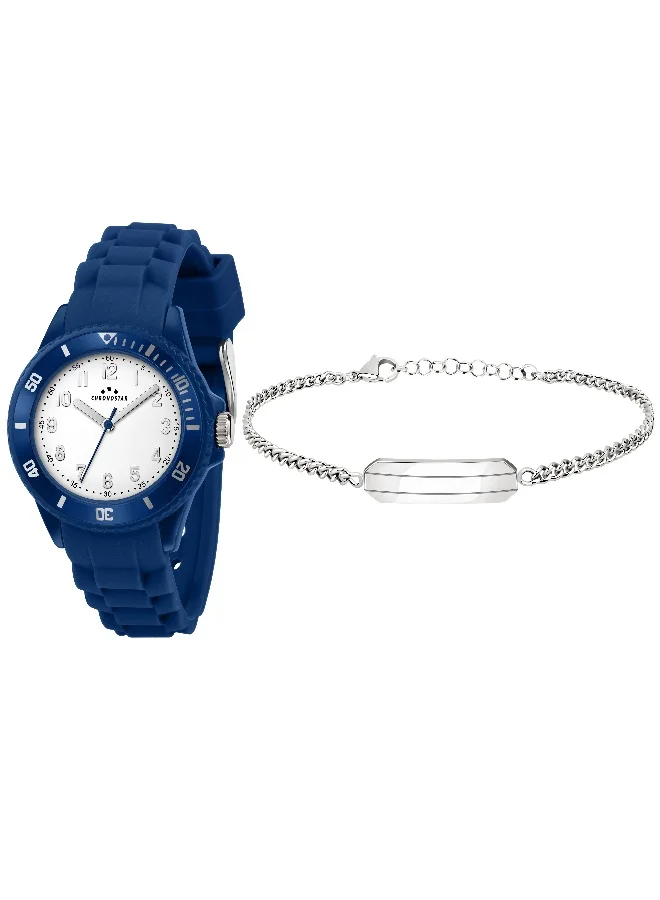 Chronostar Analog Quartz Watch with Silicone Band (White Dial, 35mm) for Men 0f7vd