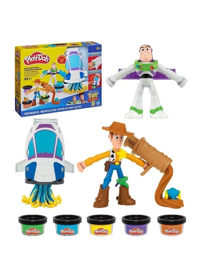 Creative Modeling Dough Space Adventure Playset with Character Figures (5 Colors, 1 Set) s15u6