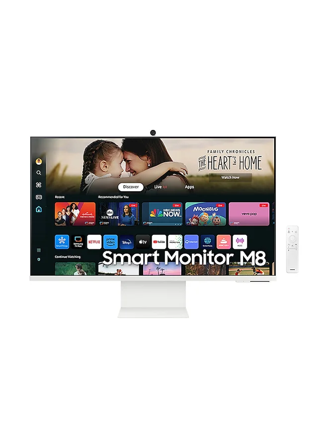Ultra-HD 32-inch 4K UHD Smart Monitor, VA Display, 60Hz Refresh Rate, Built-in Speakers, Wi-Fi & Bluetooth Connectivity (White, 81 cm) awgi1