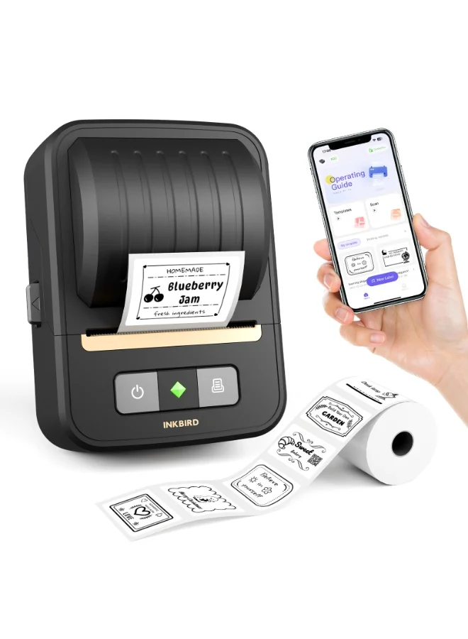 Wireless Thermal Label Maker for Home Organization and Kitchen Pantry (ABS Plastic, Portable) q5843