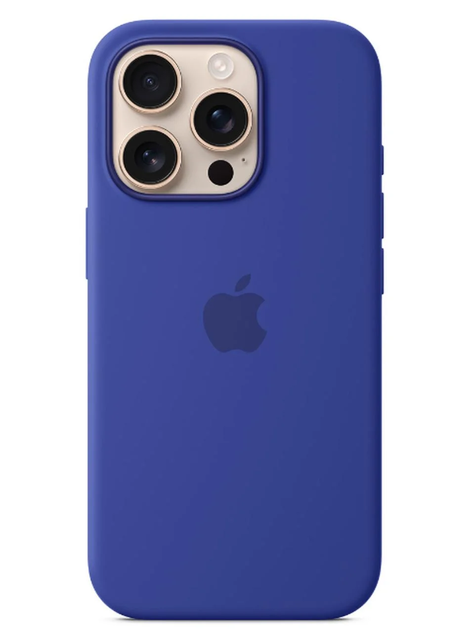 Premium Smart Silicone Protective Case for Smartphone 16 Pro (Ultramarine, 15.5 cm) u4gi4