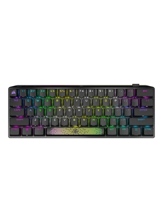 Premium 60% Compact Wireless Mechanical Gaming Keyboard RGB Backlit (Black, 60% Layout) ukzlm