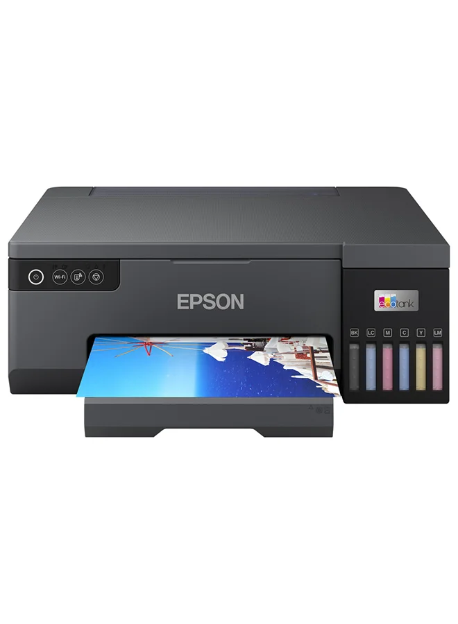 Premium A4 Photo Printer 6-Color Dye Ink Wireless High-Resolution Professional Printing (Black, 100 Sheet Capacity) jemb7