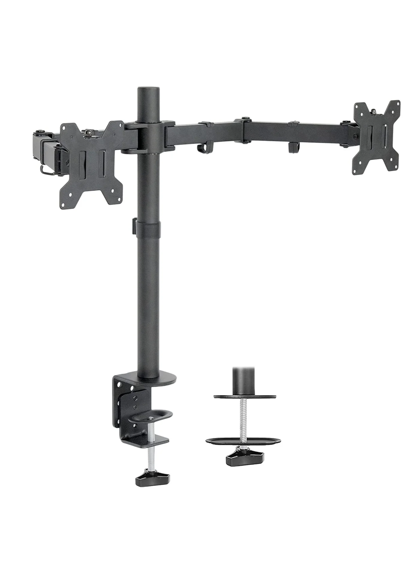 XICEN Dual Monitor Desk Mount Heavy Duty Fully Adjustable Stand for 13 to 32 inch Screens (Black) y5aap