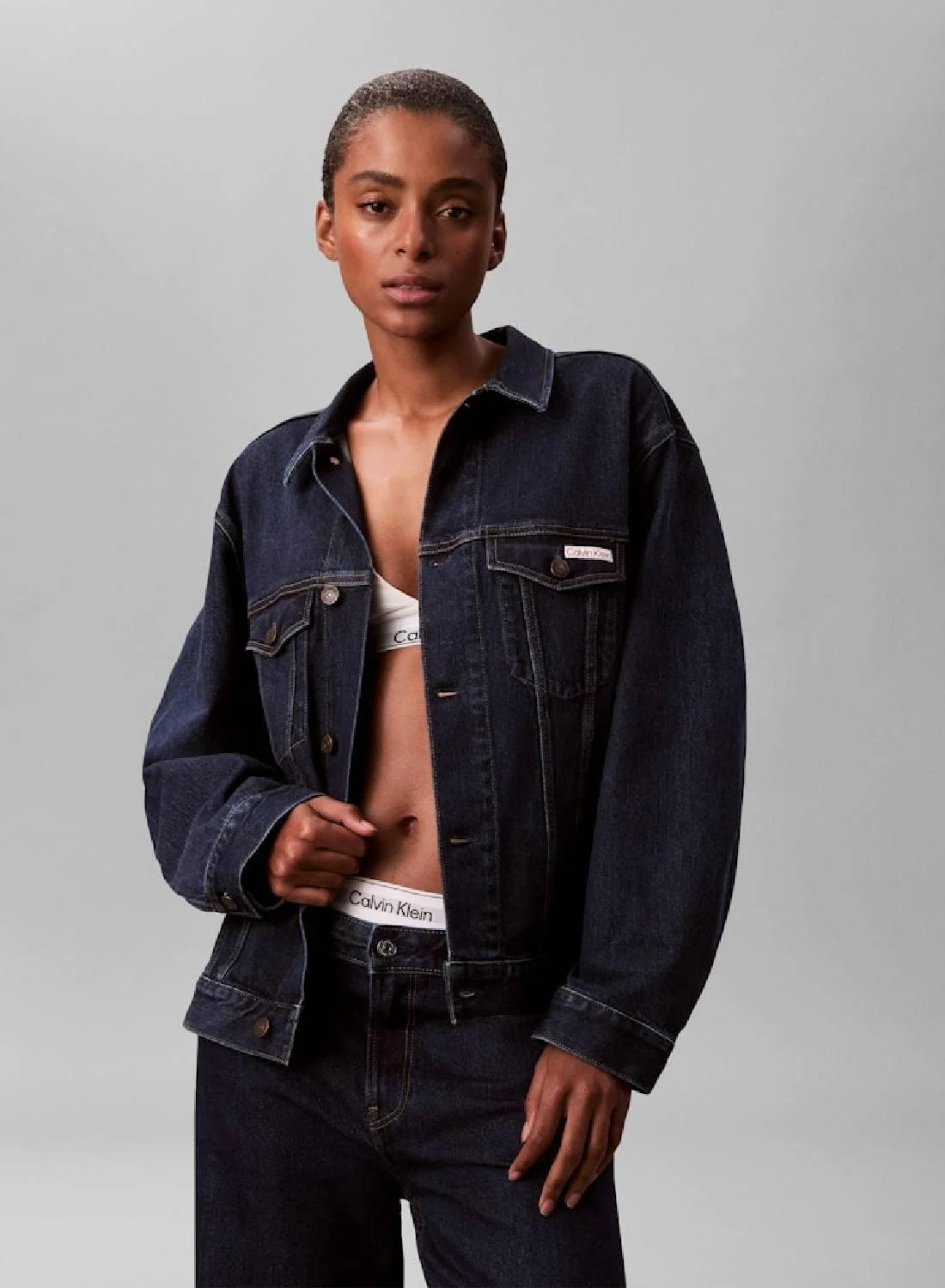 Premium Cotton Trucker Jacket Classic Fit Casual Outerwear for Men (Size M) mdbg5
