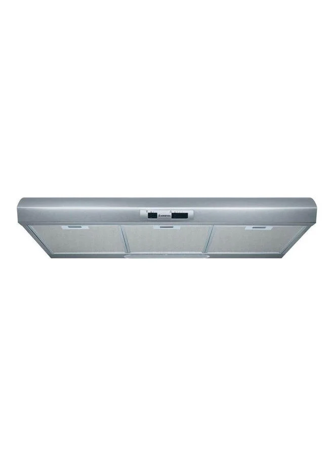 Premium Built-in Visor Cooker Hood 90cm Stainless Steel Wall Mounted Kitchen Ventilation (Silver, 90cm) m2wor