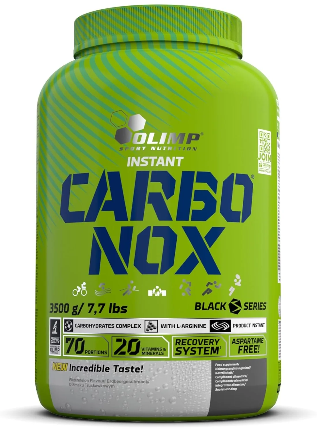 Olimp Carbonox Carbohydrate Energy Powder Premium Multi-Carb Blend for Workout Fuel (Orange, 3500 g) 5dpeq