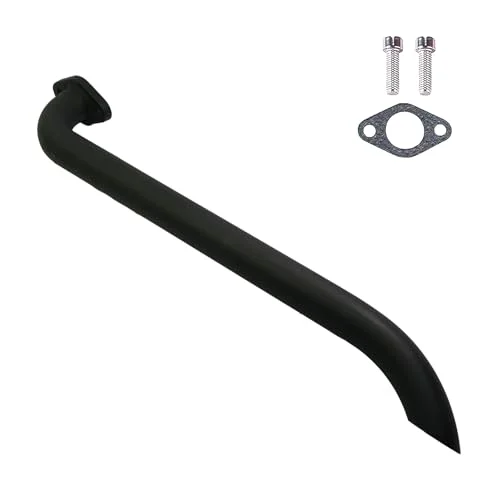 JMCHstore Performance Header Pipe for 79cc 105cc Mini Bike Engines (Black, Universal Fit) jp46o