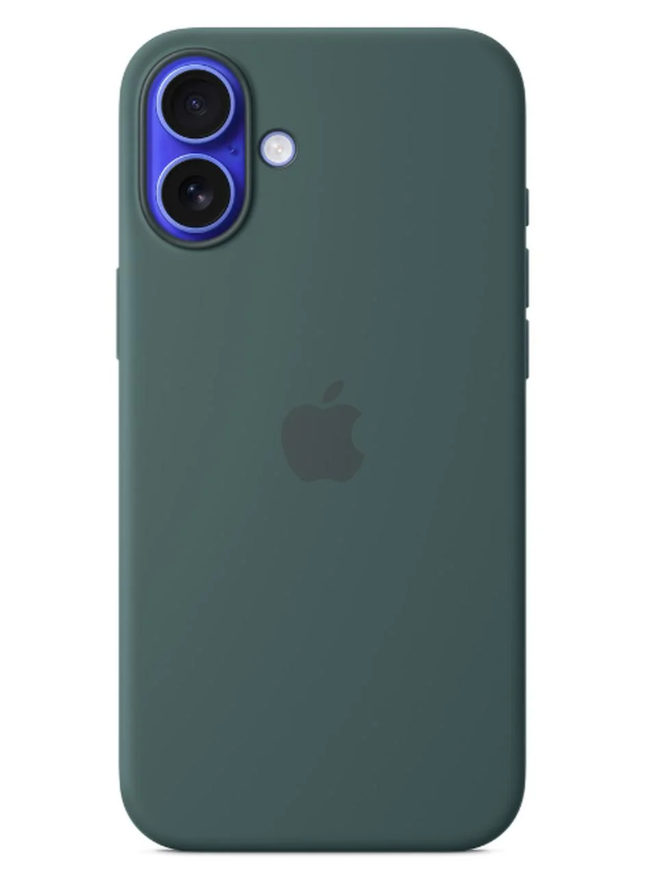 Premium Smart Silicone Protective Case for Smartphone 16 Plus (Lake Green) 9qq4n
