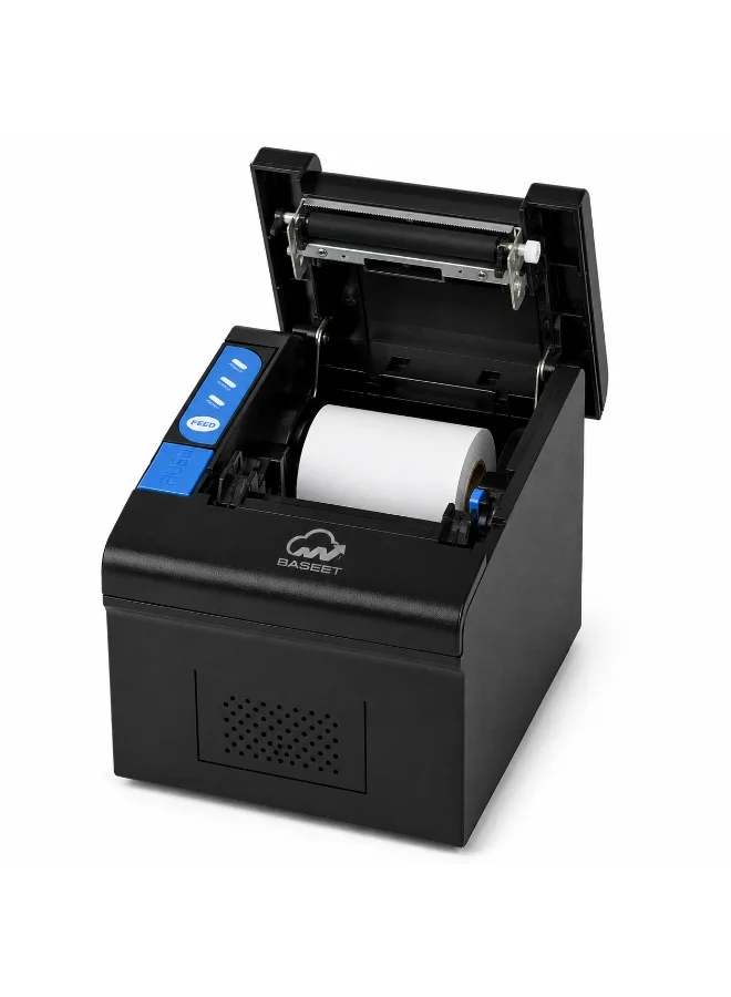 BASEET BAS-164 Thermal Receipt Printer High-Speed USB POS System for Retail and Restaurants (80mm) h5qv9