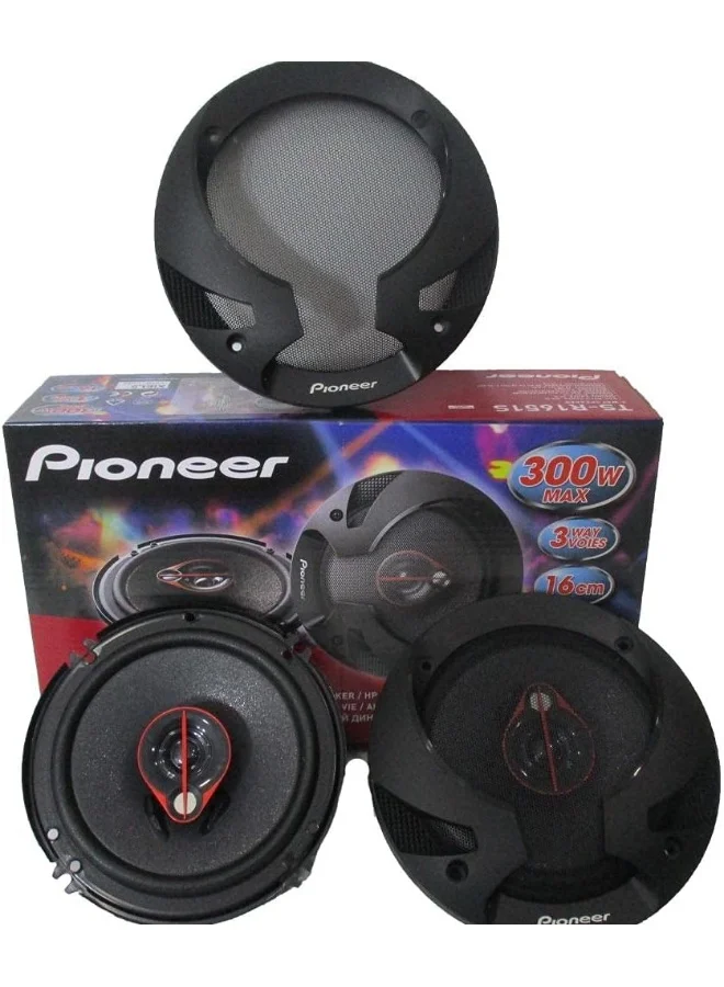 Premium 3-Way Coaxial Car Audio Speaker Set High-Fidelity Sound System (16cm, 300W, 4 Ohm) 1gkgd