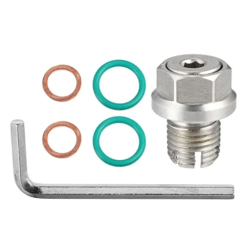 X AUTOHAUX M14 x 1.5mm Oversize Piggyback Oil Drain Plug Stainless Steel Thread Repair Kit for Car and Motorcycle (Silver, 15mm) jras3