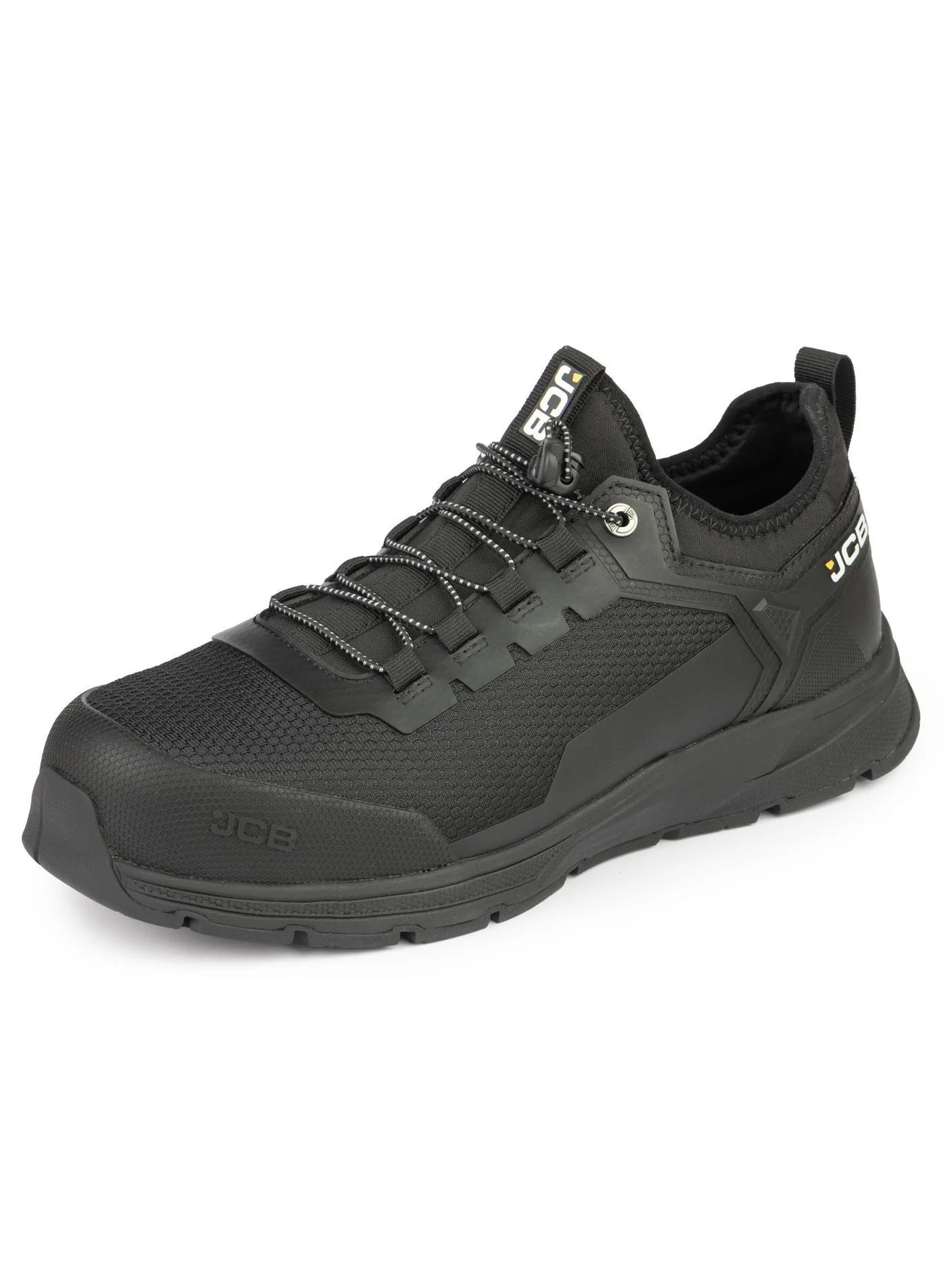 JCB Slip-On Safety Sneakers Alloy Toe Waterproof Puncture Resistant Work Shoes (Black, Adult) gq8jz