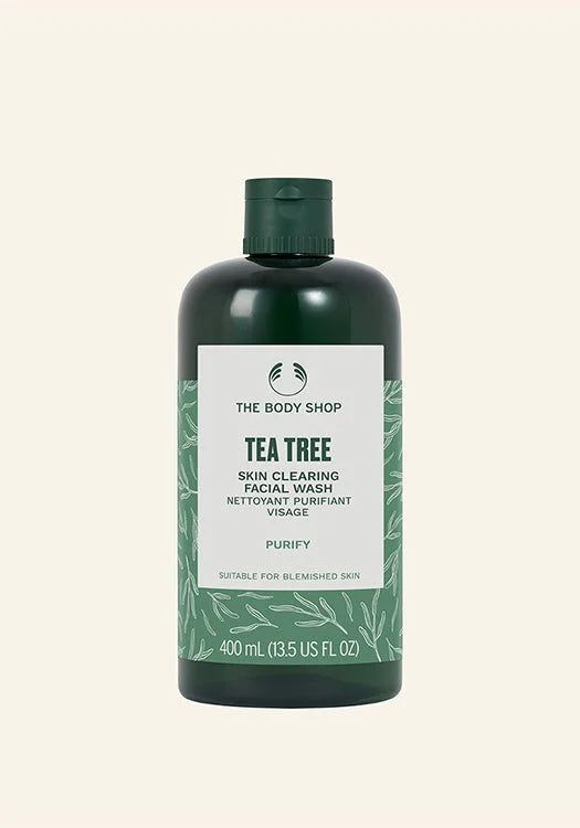 Tea Tree Facial Cleanser with Salicylic Acid for Oily and Blemish-Prone Skin (400 mL) cqxfl