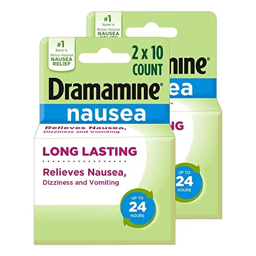 Motion Sickness Relief Tablets Premium Long-Lasting Formula (20 Count) faydb