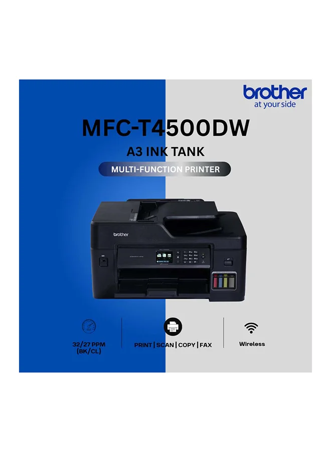 Premium A3 Refillable Ink Tank Inkjet Printer Wireless All-in-One Office Solution (Black) bdgi6