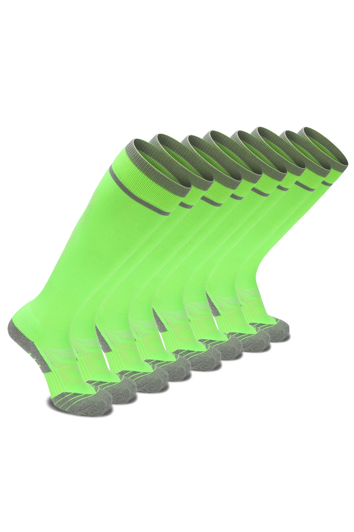 SKY WING Athletic Compression Knee High Soccer Football Socks (Solid, 1 Pair) lqkep