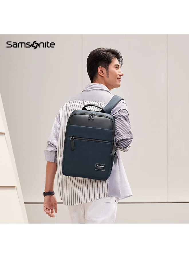 Premium Business Laptop Backpack for Men, Professional Commuter Notebook Bag with Padded Compartment (14-inch, Black) gaxqk