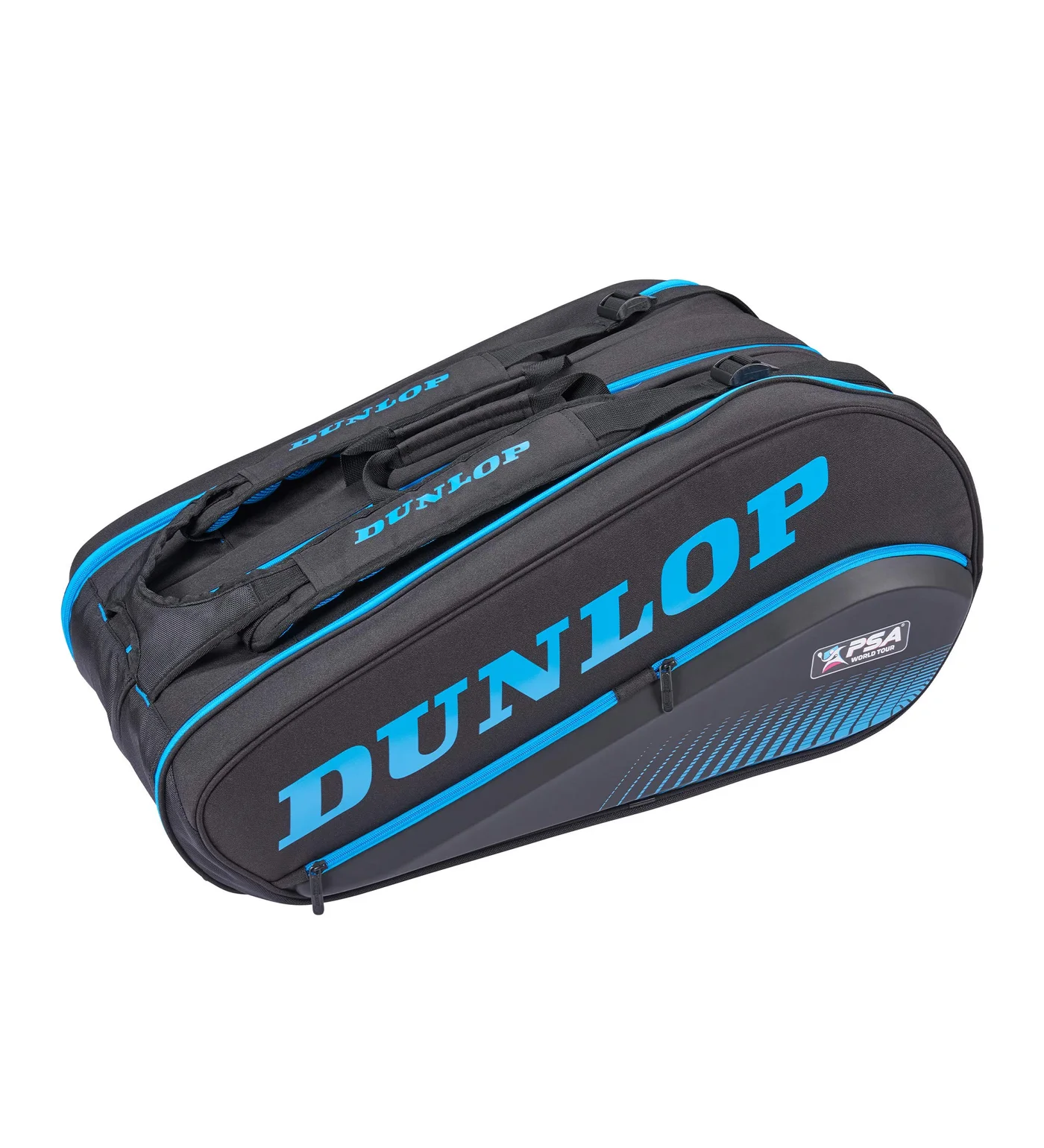 Premium Squash Racket Bag Professional Sports Equipment Carrying Case (Blue/Black, 12-Racket Capacity) eiqvp