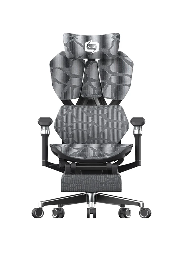 SIHOO Ergonomic Gaming Chair with Footrest and Adjustable Gas Lift (Full Mesh, Black) r1pdn