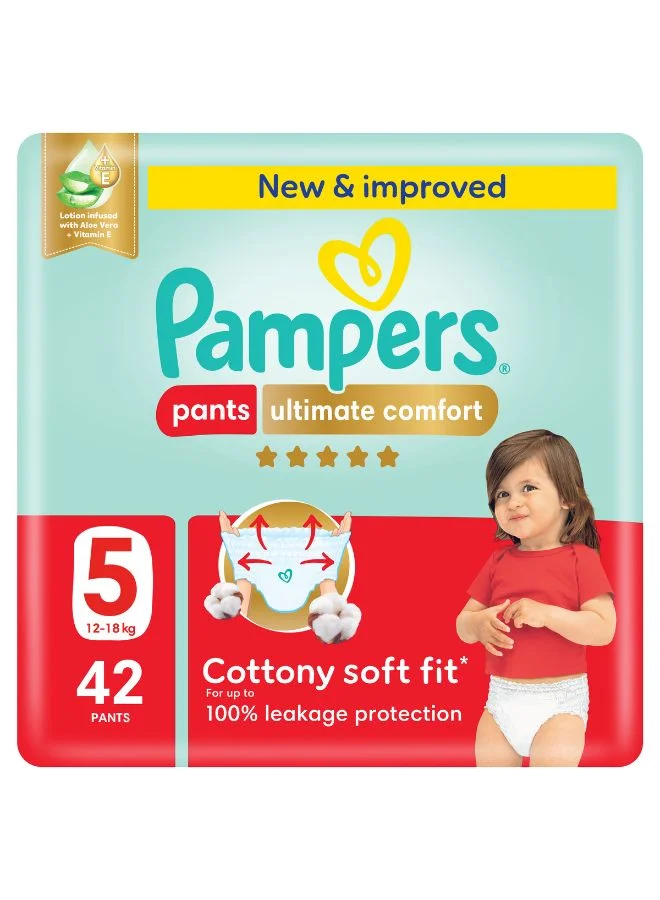 Premium Care Pants Diapers (Size 5, 12-18kg, 42 Count) x710o