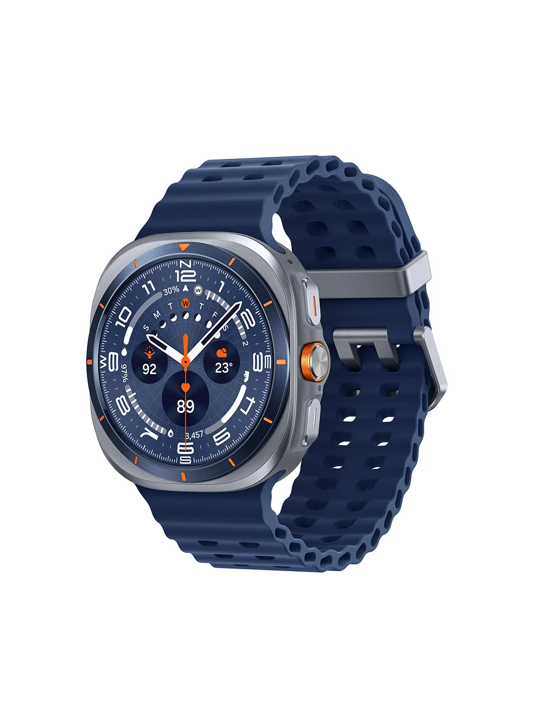 Ultra-HD Smartwatch 47mm Titanium Casing LTE Fitness Tracker (Titanium Blue, 47 mm) 51cgb