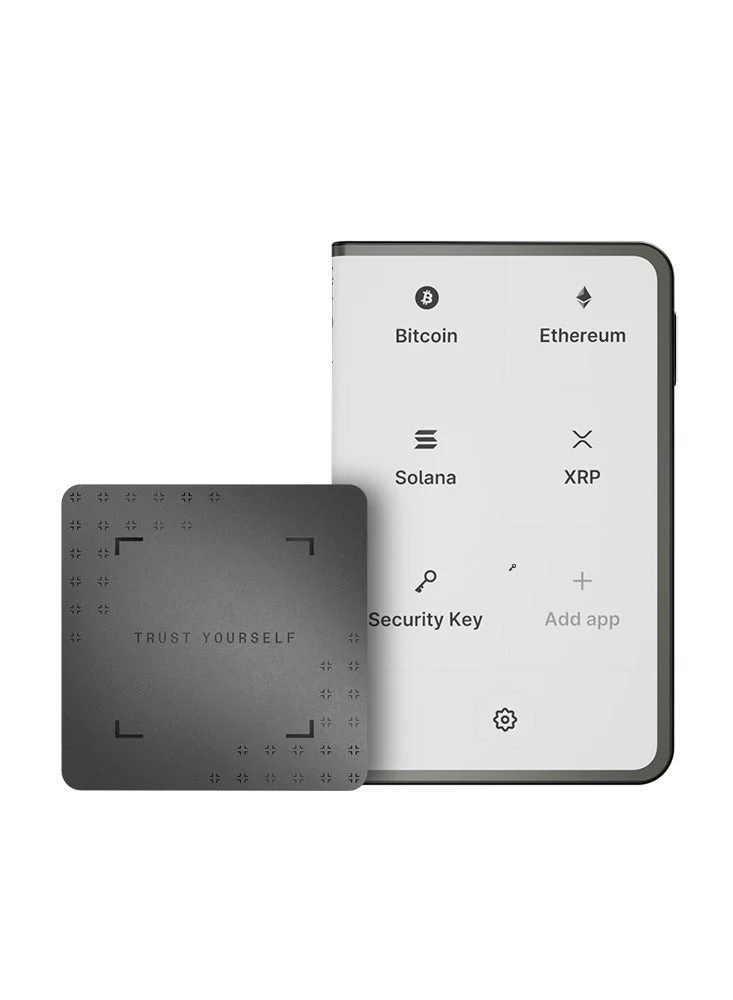Premium Hardware Crypto Wallet with 3.7-inch Curved Touchscreen, Bluetooth and Wireless Charging Support for Secure Digital Asset Management 5lfto