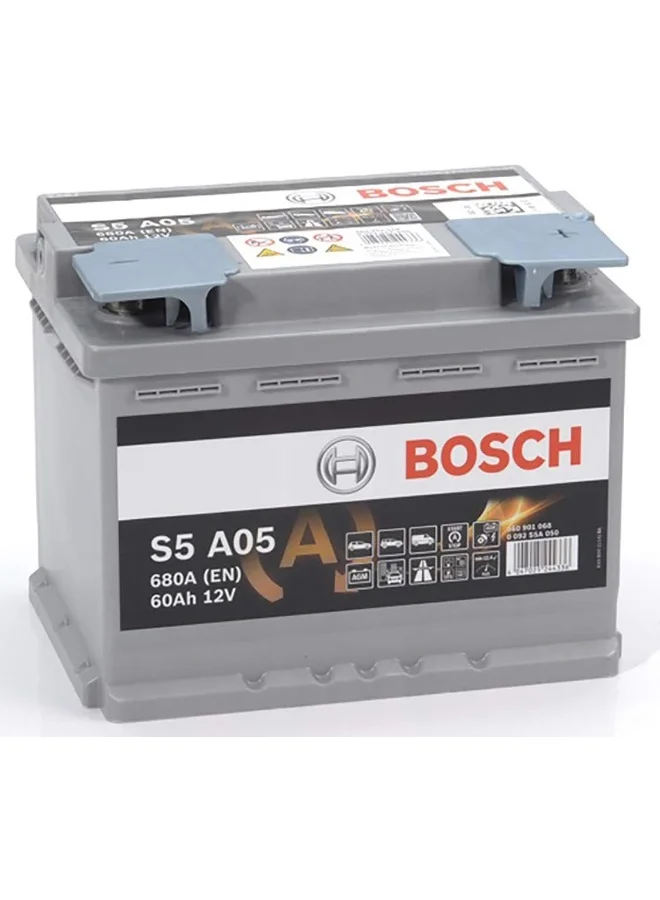 Premium AGM Start-Stop Automotive Battery 12V 60Ah 680A (EN) High-Performance Rechargeable Starter vzcsw