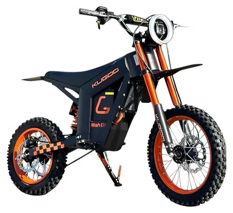 Premium Electric Dirt Bike 1500W Brushless Motor High-Performance Off-Road Motorcycle (Orange and Black, 48V 21Ah) roiwy