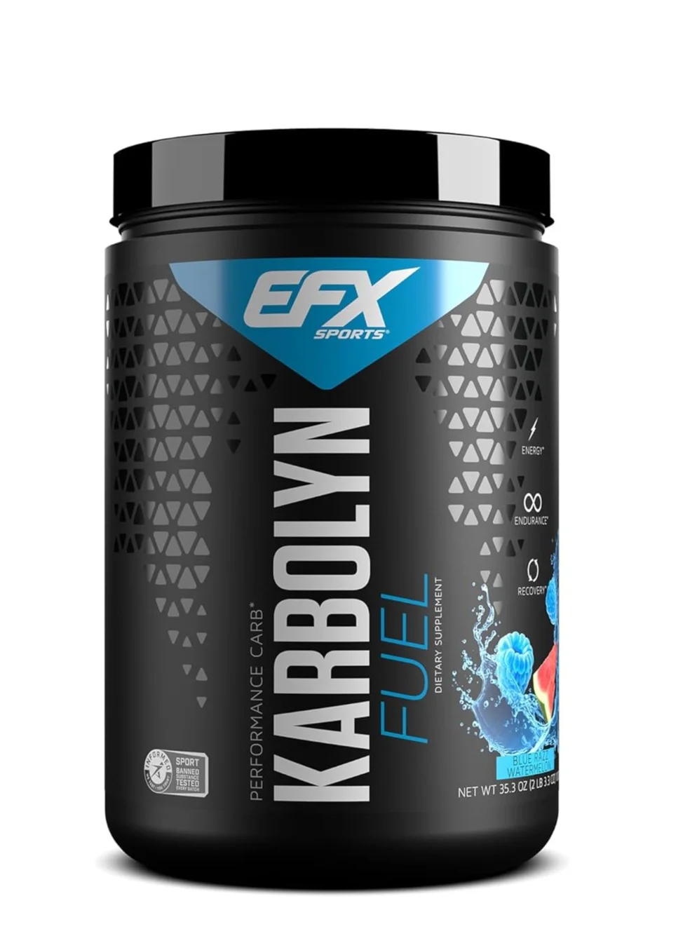Premium Carbohydrate Energy Supplement Powder (Blue Razz Watermelon, 907g) z7nyk