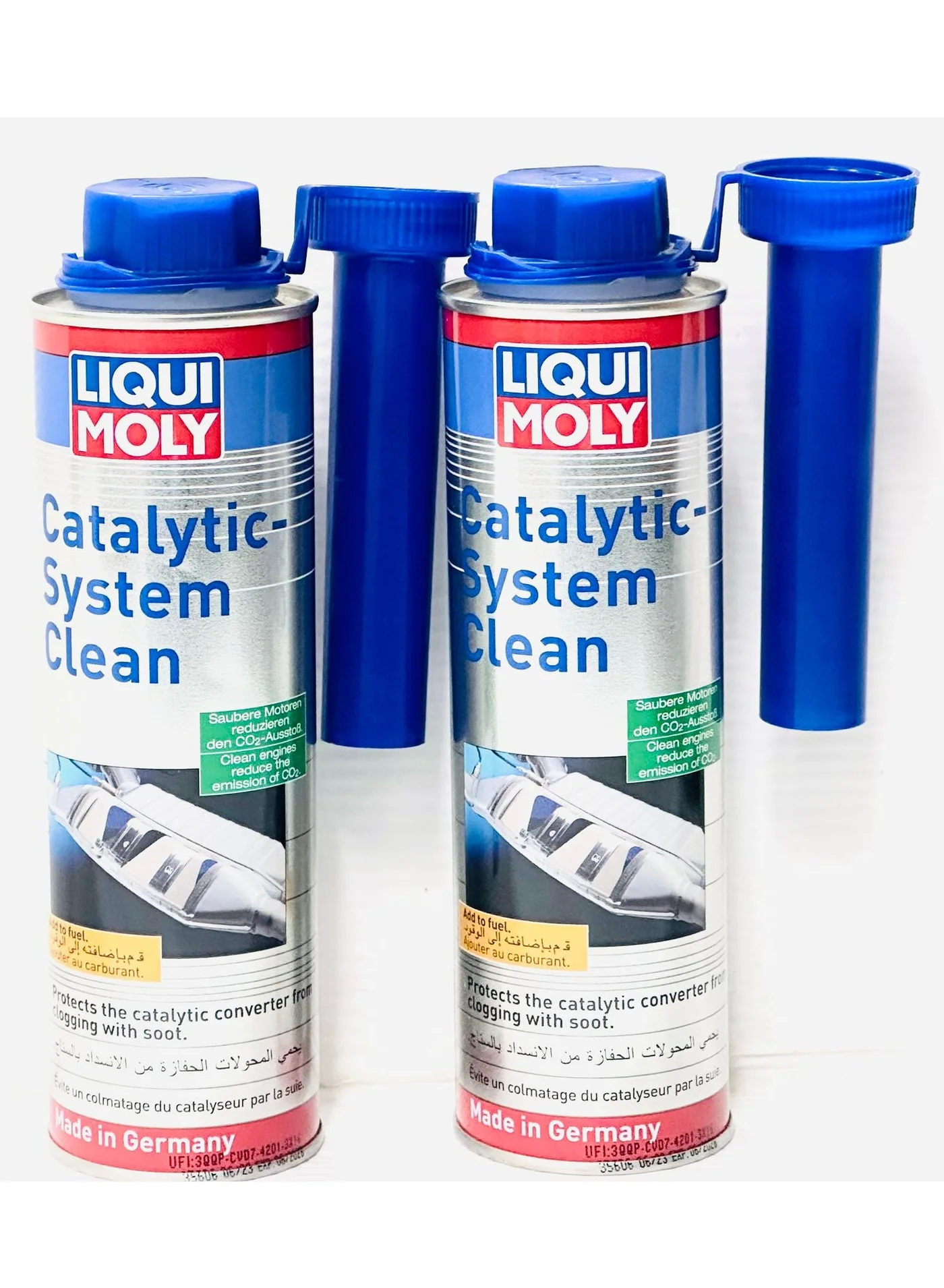 LIQUI MOLY Catalytic Converter Cleaner Additive (Premium Fuel System Treatment, 600 mL, Pack of 2) tqdbf
