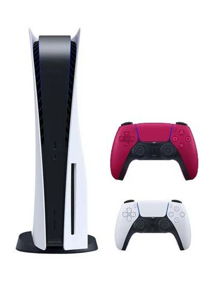 Premium Gaming Console Disc Edition with Extra Wireless Controller (Red) pmssn