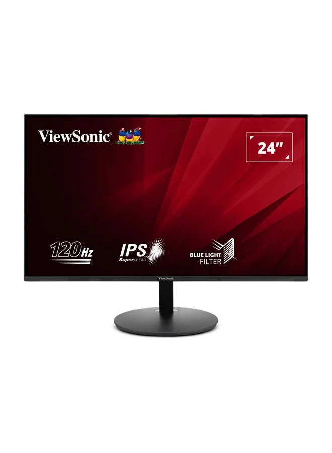 ViewSonic 24-inch Full HD IPS Office Monitor (120Hz Refresh Rate, Borderless Design, Eye Care Technology, Black, 60 cm) rj75a
