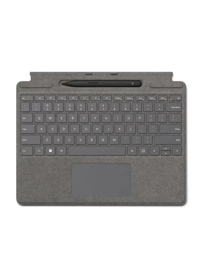 Professional Wireless Signature Keyboard with Slim Pen 2 for Tablet Platinum Grey 2pdud