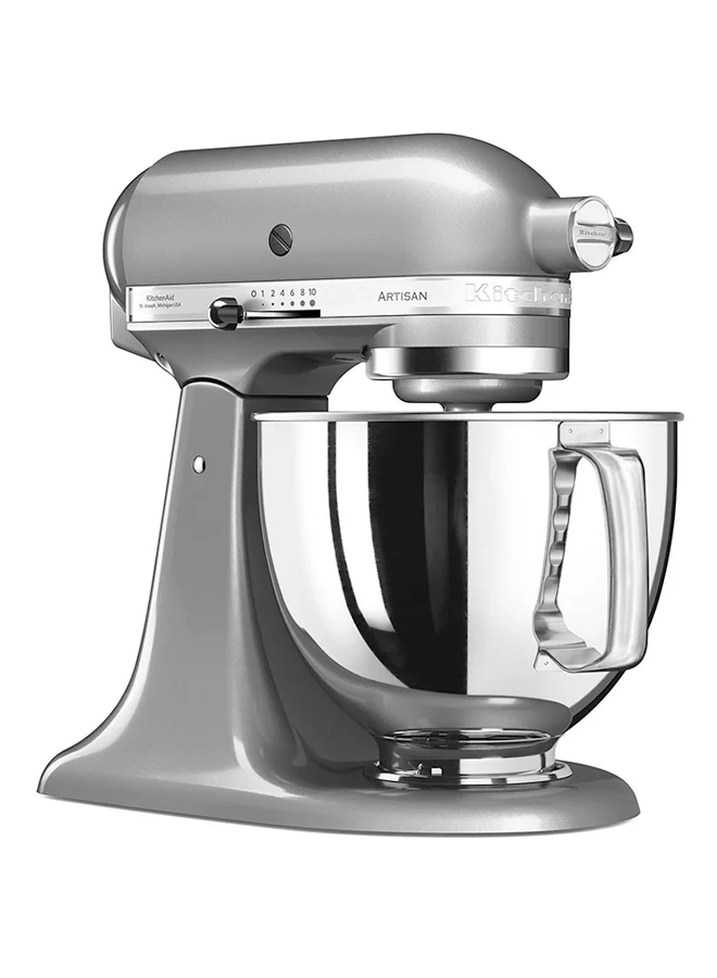 Premium Artisan Stand Mixer 300W Kitchen Appliance (Contour Silver, 4.8L) 2seww