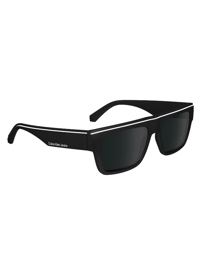 Premium Full Rim Injected Sunglasses for Men and Women (Black, 55-17 mm) cdlau
