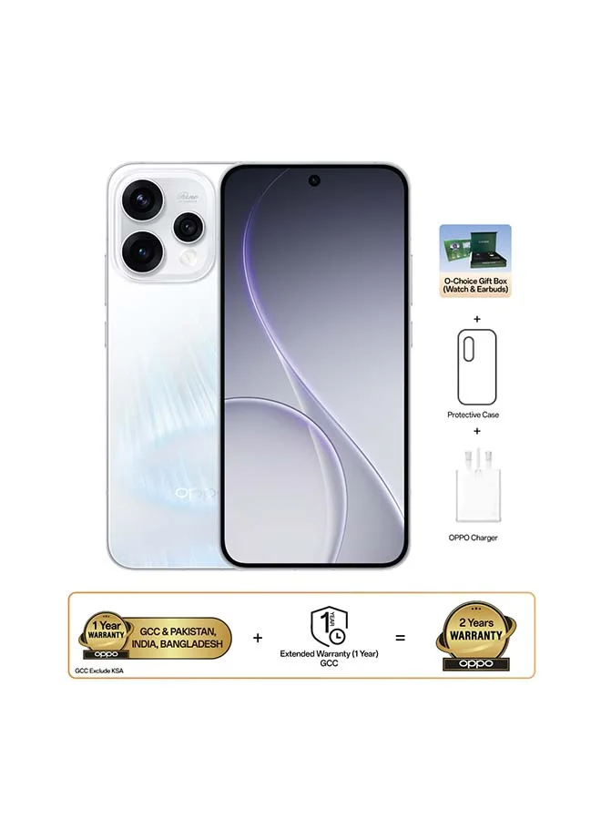 Premium 5G Smartphone 12GB RAM 512GB Storage Dual SIM Aurora White (6.69-inch Display, Includes TWS Earbuds and Smartwatch) e0dql