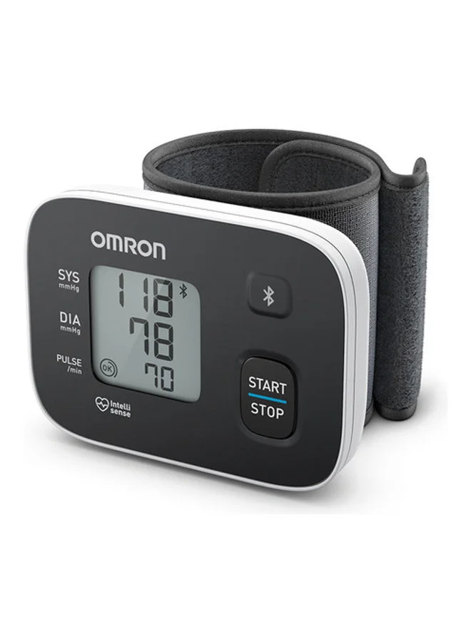Premium Automatic Wrist Blood Pressure Monitor Digital Heart Rate Pulse Meter (Compact Design, 1 Unit) 1hboj